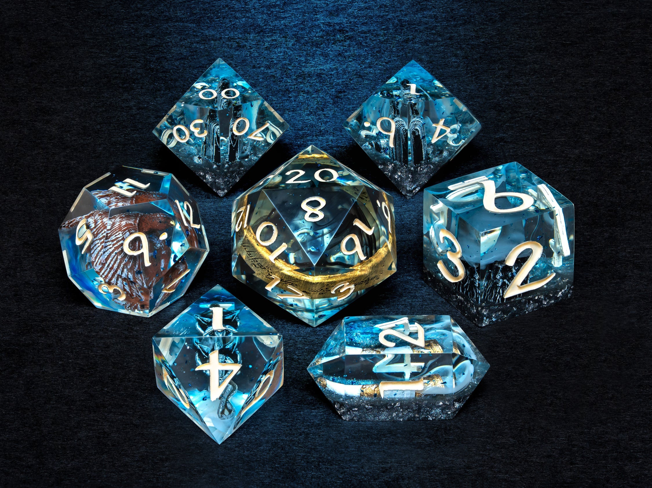 Blue Dice Set LOTR