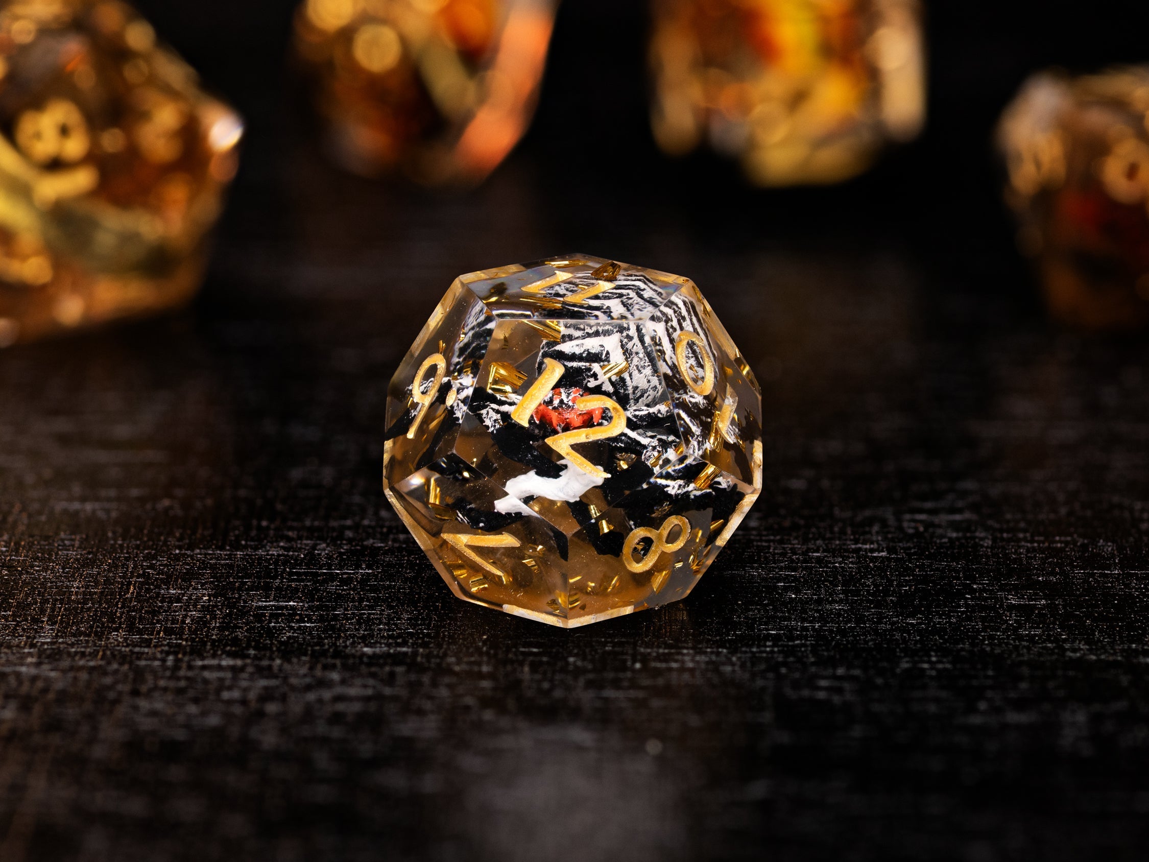 Dice Set "One Ring" Gold